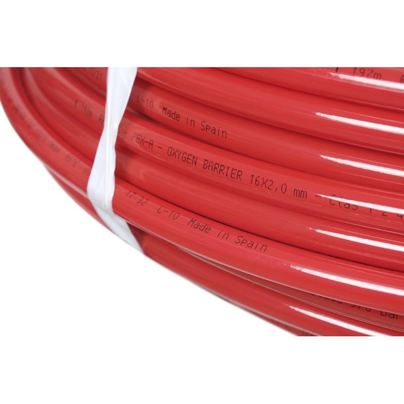 Труба для тёплого пола Raftec Труба теплый пол PEX-A 16x2.0 mm. RED EVOH RPXA16600
