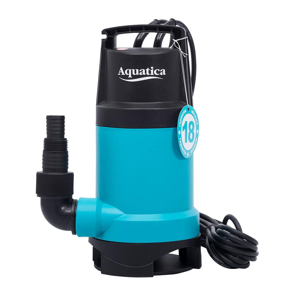 ДРЕНАЖНІ НАСОСИ AQUATICA Насос дренажний садовий 0.75кВт Hmax 9.5м Qmax 220л/хв (част. до 30мм) 773175