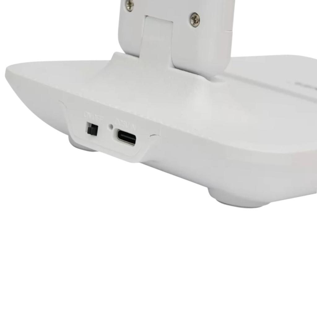 Настольные LED-лампы LUXEL Настільна LED-лампа акум. 6W 3000-6500K 420Lm 1200 мАг. + USB Type C (БІЛА) TL-15W