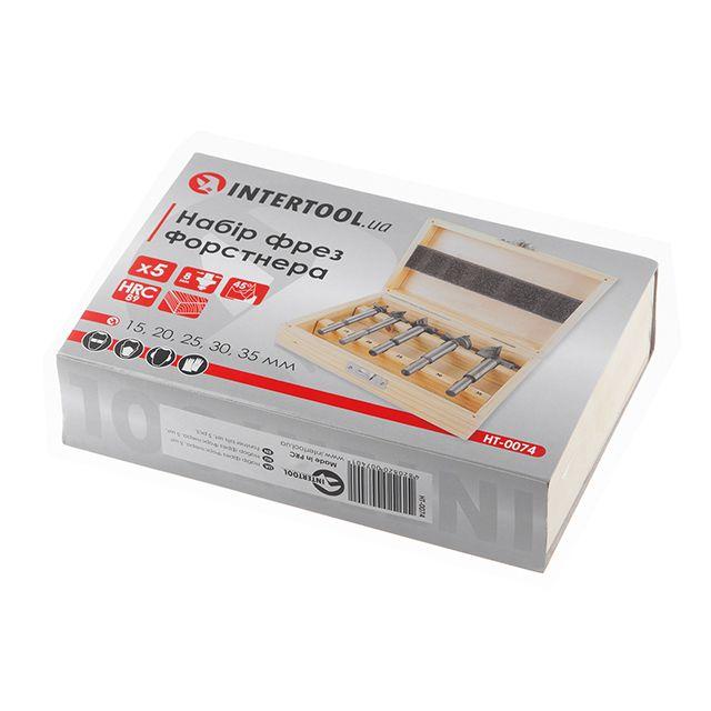Наборы фрез по дереву INTERTOOL Набір фрез Форстнера (5 шт.) HT-0074