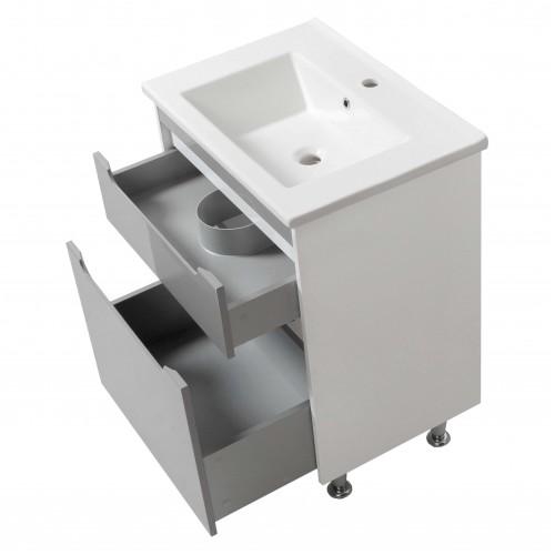 Тумби з умивальниками UVVIS Тумба Valencia NEW grey ТНБ-2 Д 65 з умивальником  Trio 44340