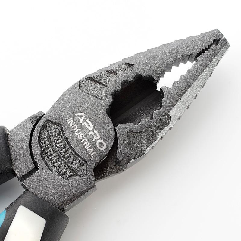 Плоскогубці APRO Пасатижи Fulcrum 60CrV, смещенный шарнир 160мм 310351