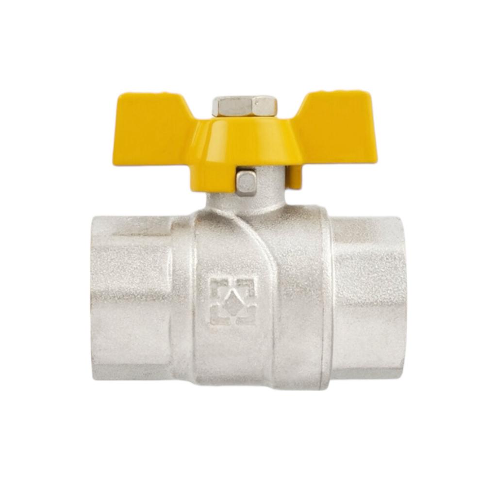 Краны серии Yellow Raftec YELLOW Кран кульовий DN15 (3/4) В/В жовтий метелик GRB2