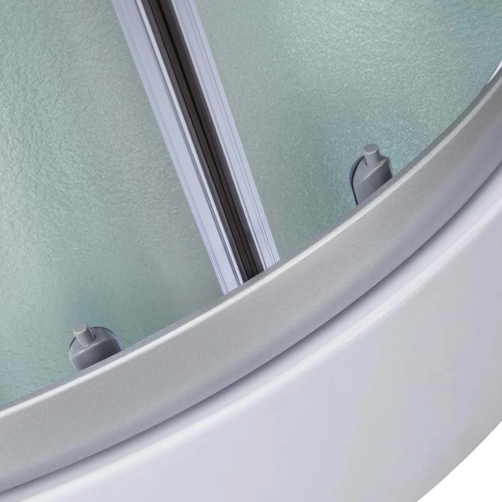Душові бокси MIXXUS STRONG SBH02-90x90x215-GR SATIN Душовий бокс з гідромасажем 90*90мм. (низький піддон) (MI6891)