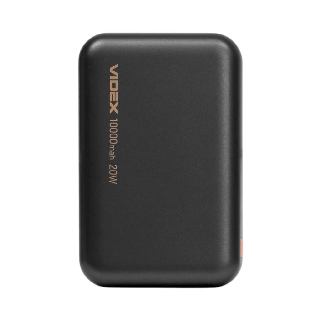 Повербанки (POWER BANK) VIDEX VPB-W102-G Power bank 10000mAh PD20W Grey (с беспроводной зарядкой)