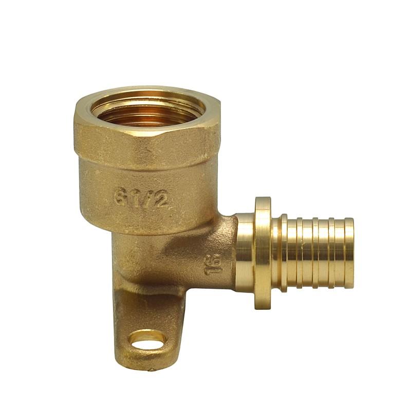 Push-фитинги для Pex труб Raftec Уголок натяжной установочный с ВР Ø20x1/2 PVV2001