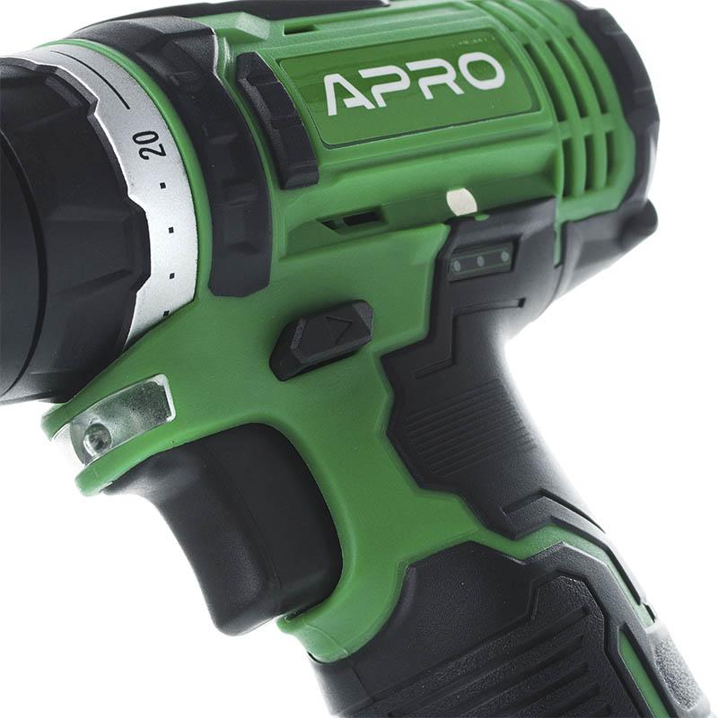 Шуруповёрты аккумуляторные APRO Шуруповерт аккумулятор. 12V 12D (АКБ 2*1,5Ah и ЗУ, кейс) 895003