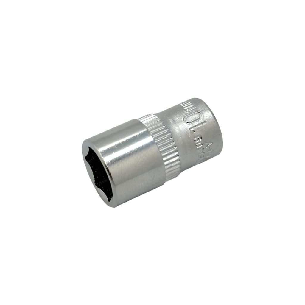 Головки YATO Головка шестигранна  Cr-V 1/4 M=10мм., L=25мм. YT-1409