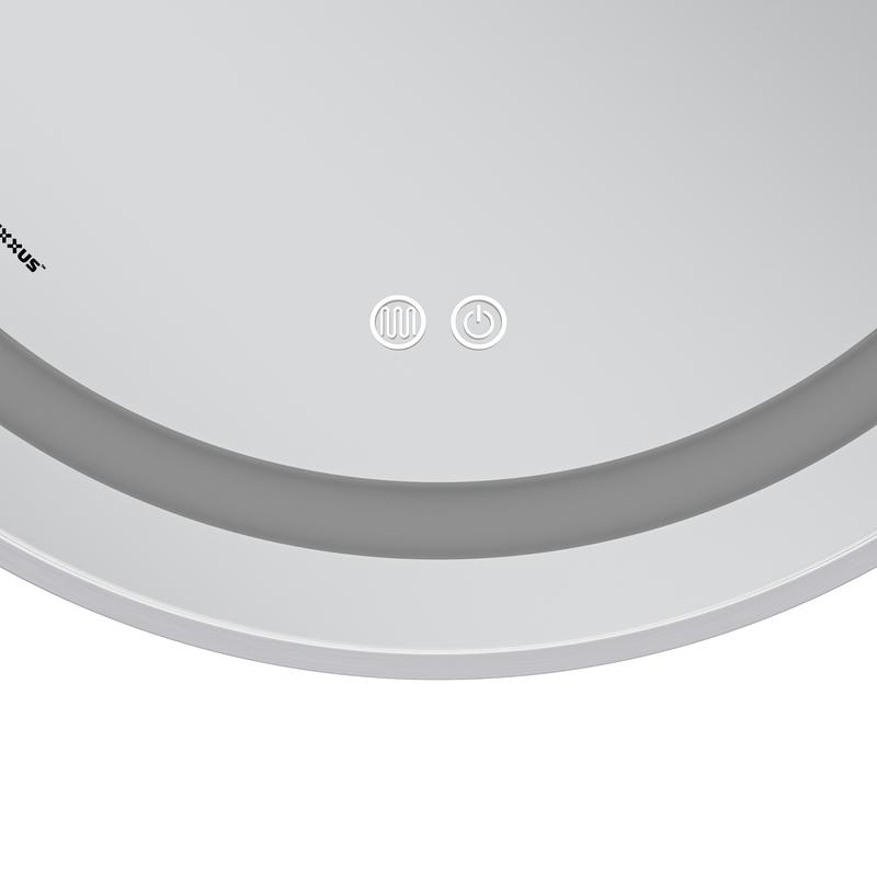  Дзеркала з підсвічуванням MIXXUS Premium ELLIPSE MV05-80x70-REVERSE WHITE Дзеркало (LED Touch, Anti-fog, димер (3-6,5kK)) (MP6645)