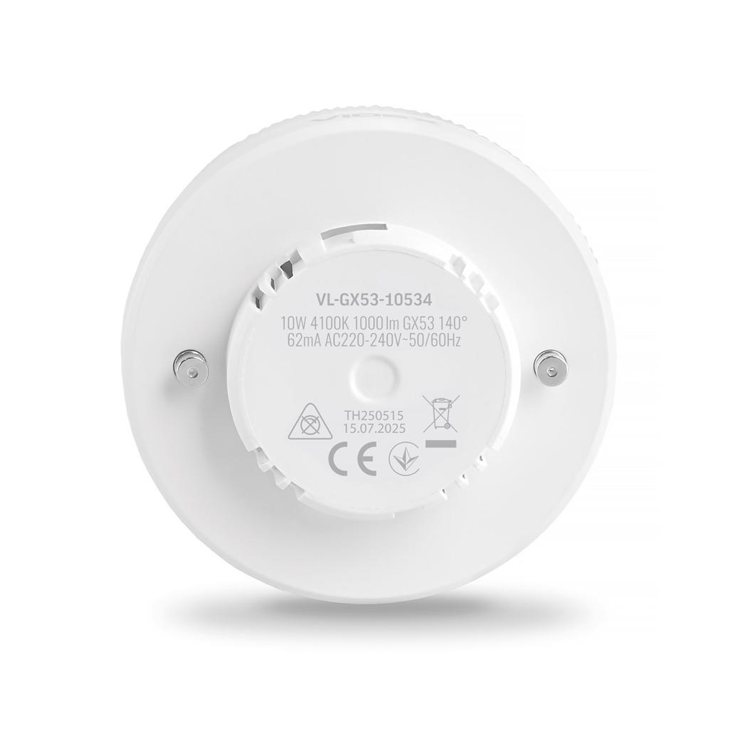 LED-Лампи VIDEX LED-Лампа GX53 10W 4100K 1000Lm VL-GX53-10534