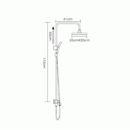 Смесители для душа GAPPO G2402 (TOMAHAWK ) душ. система лат. корпус 3х функ. Ø35