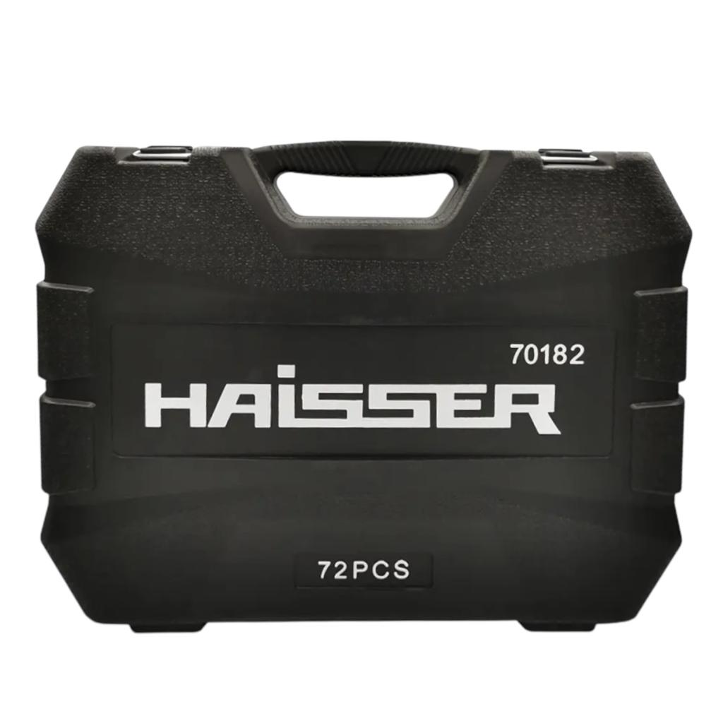 Наборы инструментов Haisser Набір інструментів професійний 1/2 & 1/4 72од. Cr-V 70182