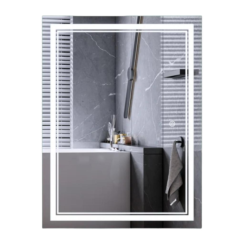  Дзеркала з підсвічуванням MIXXUS Premium QUADRO MR20-80x60-REVERSE Дзеркало (LED Touch, Anti-fog, димер) (MP6619)