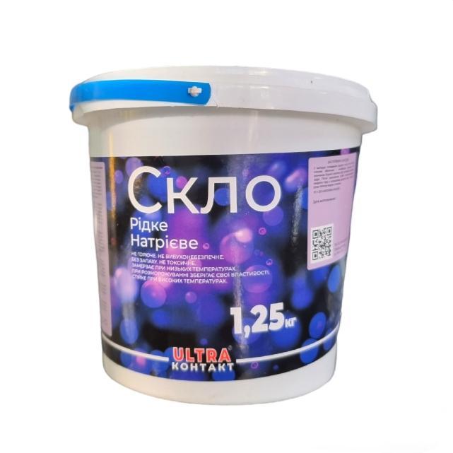 Жидкое стекло ULTRA-КОНТАКТ Жидкое натриевое стекло 1,25кг.