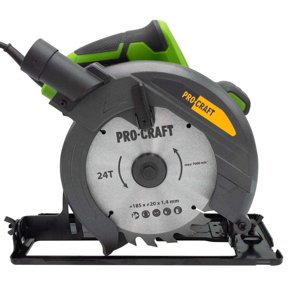 Пилки дискові (електричні) PROCRAFT Пила дискова Ø185мм. 1400Вт. KR1400