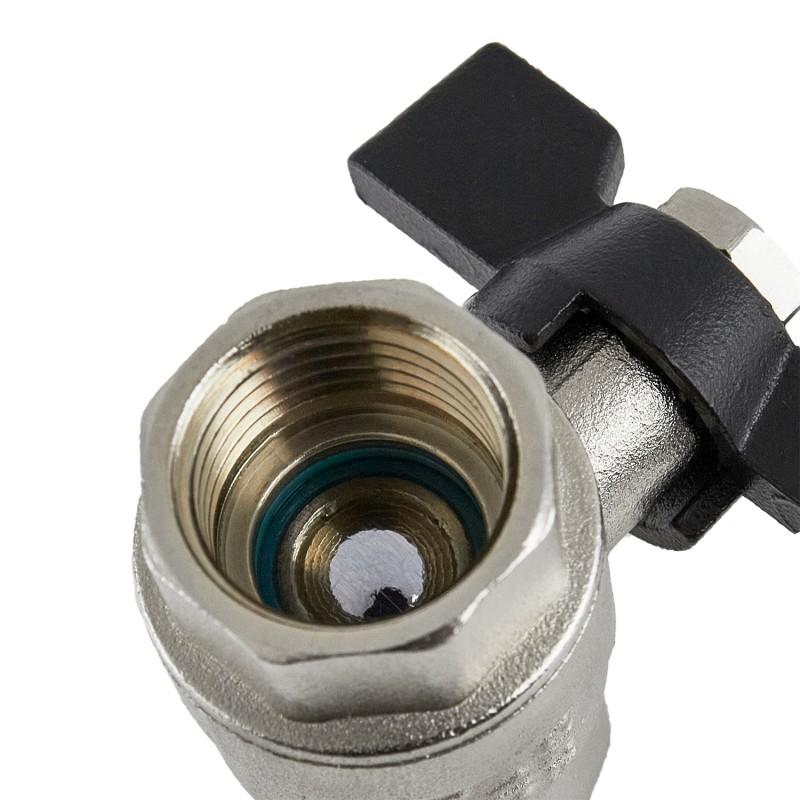 Краны серии Black Raftec BLACK Кран шаровый DN20 (3/4) вв черная бабочка DRB2