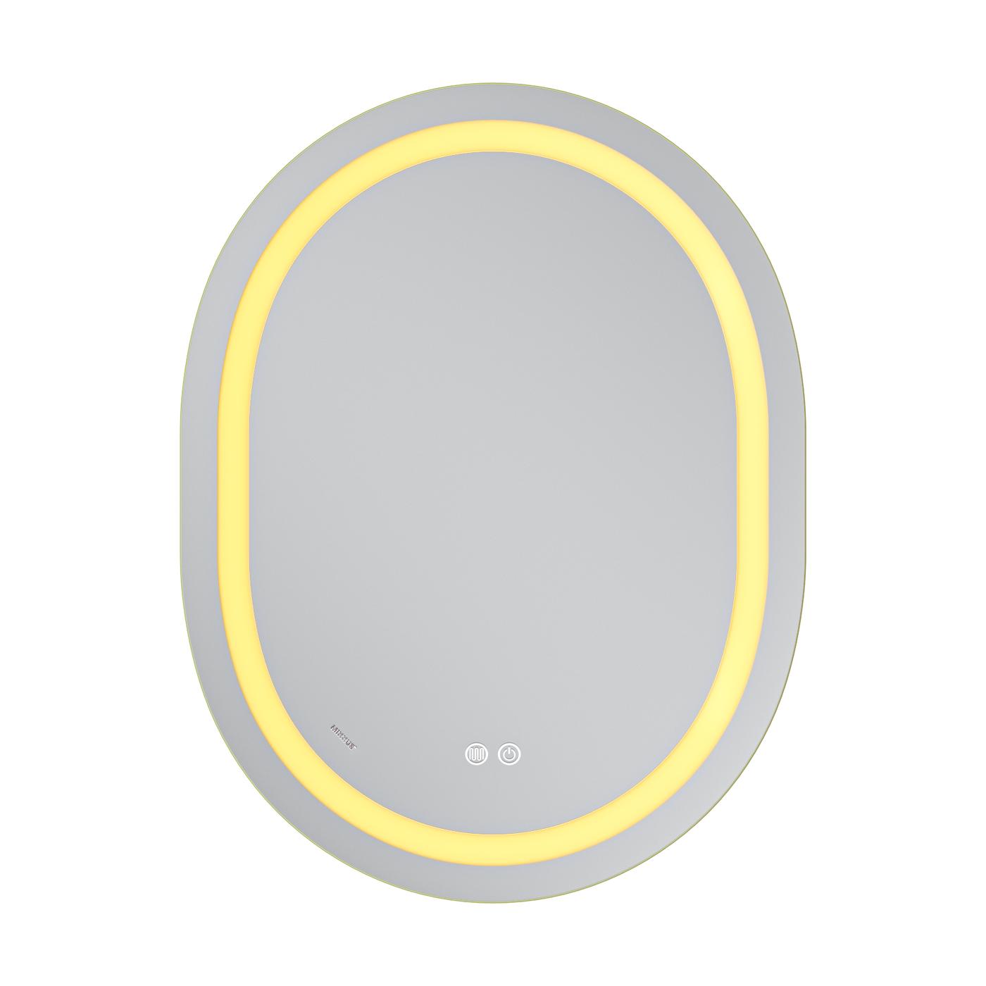 Зеркала с подсветкой MIXXUS Premium ELLIPSE MV05-80x60-REVERSE Дзеркало (LED Touch, Anti-fog, димер (3-6,5kK)) (MP6642)