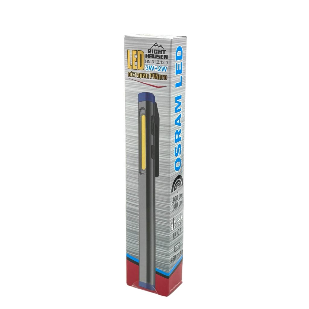 Фонари ручные RightHausen Pen Pro Фонарь ручной 3W+2W 300Lm/180Lm 650mAh Type-C HN-312130