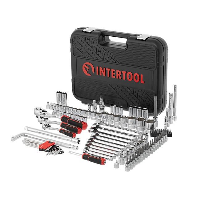Наборы инструментов INTERTOOL STORM Набор инструментов 1/2 & 3/8 & 1/4, 126 ед., Cr-V ET-8126