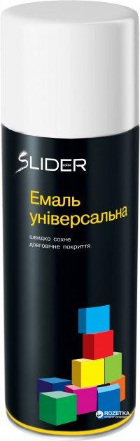 Фарба аерозольна SLIDER Фарба аерозольна універсальна 9010 (БІЛА МАТОВА) 400 мл.