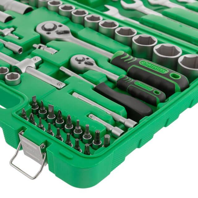 Набори інструментів INTERTOOL Набір інструментів 1/2 & 1/4, 82 од. ET-6082SP