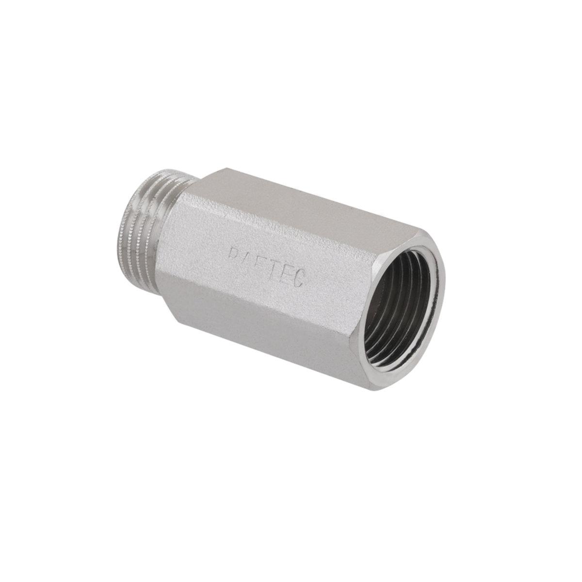 Фитинги резьбовые никелированные Nickel Raftec Удлинитель никел. PN40 1/2 40 мм. UDL0140