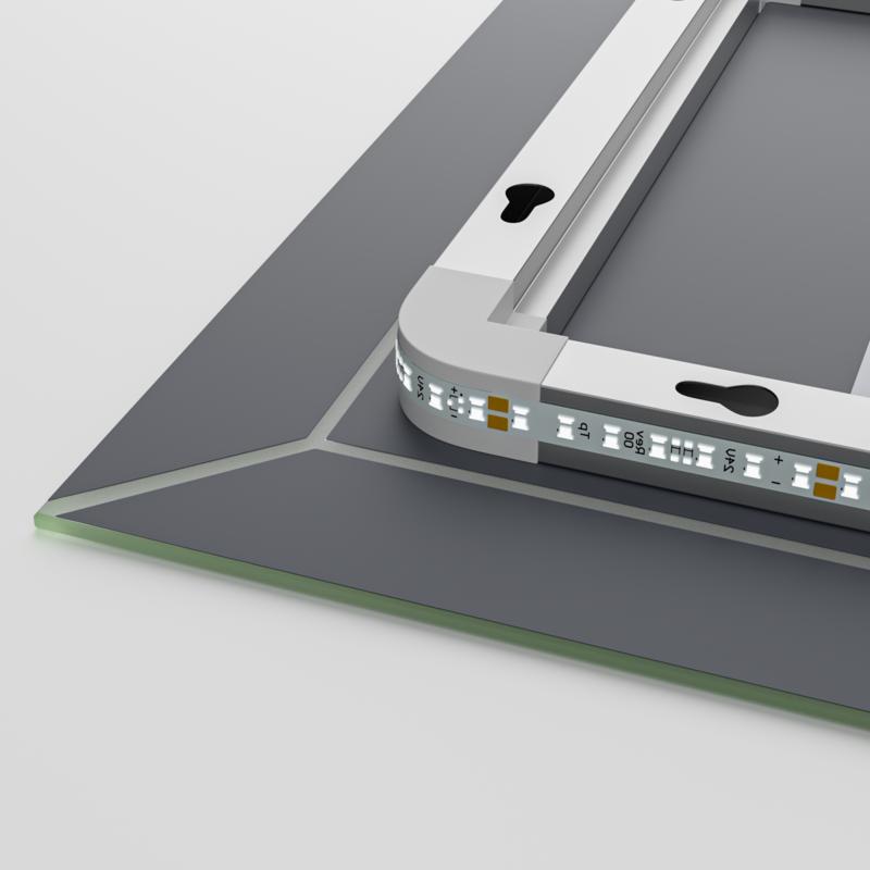  Дзеркала з підсвічуванням MIXXUS Premium CUBIC MR14-70x50-REVERSE Дзеркало (LED Touch, Anti-fog, димер) (MP6647)