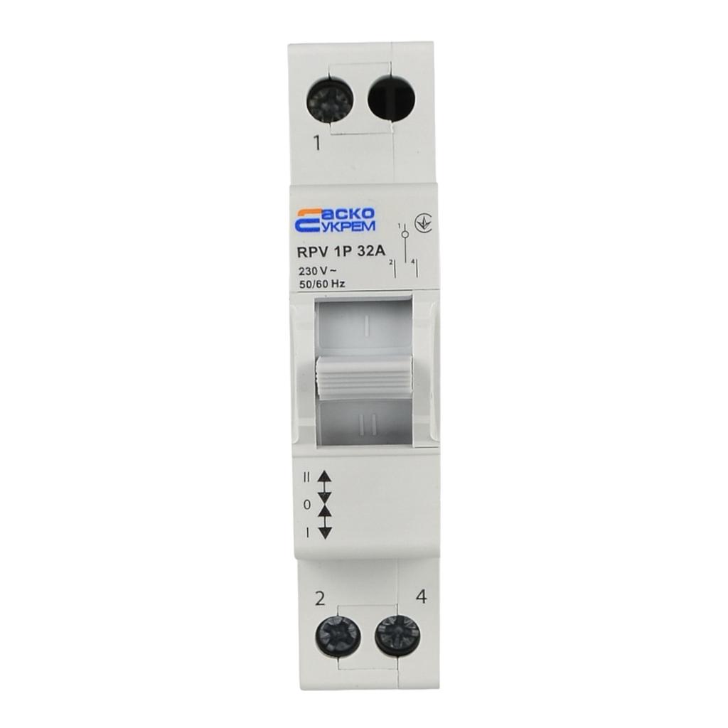 Переключатели I-0-II АСКО Перемикач I-0-II RPV 1P 32A A0010220002