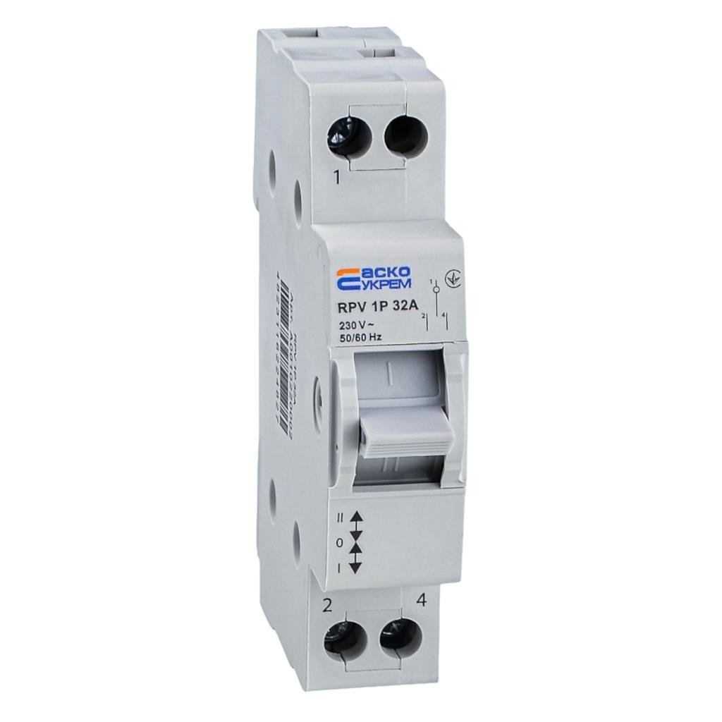 Переключатели I-0-II АСКО Перемикач I-0-II RPV 1P 32A A0010220002