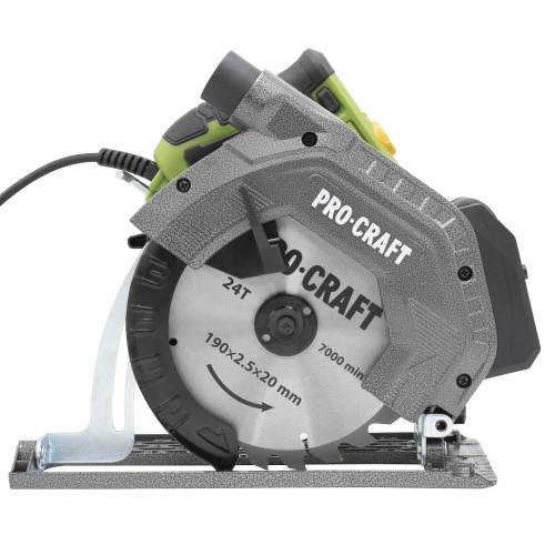 Пилки дискові (електричні) PROCRAFT Пила дискова Ø190мм. 1350Вт. KR2350