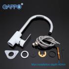 Смесители для кухни GAPPO G4048 (NOAR) кухня однорыч. выс. гусак лат. корпус гайка Ø35 (бел.хром)