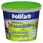 Краска водоэмульсионная акриловая  POLIFARB FasadUltra Краска для фасадов и интерьеров 14 кг.