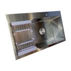 Мойки из нержавейки KRAFT Handmade Мойка HS7848 AR 780*480*230мм. + корзина