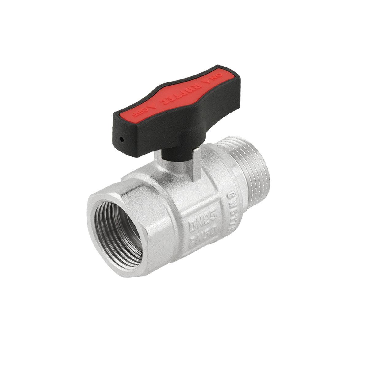 Краны серии Gold Raftec GOLD Кран шаровый DN25 PN50 (1) В/С черная бабочка GRDV03