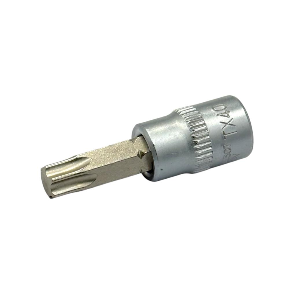 Головки YATO Головка торцева Cr-V 1/4 TORX T40 L=37мм. YT-04307