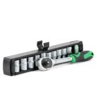 Наборы головок INTERTOOL Набор головок 10 ед. 1/4 с рукояткой с храповым механизмом ET-6008