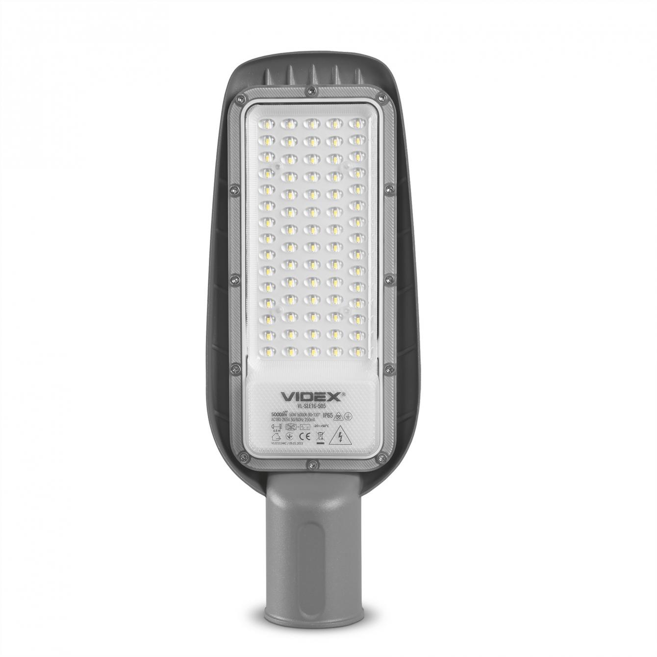 Светильники столбовые VIDEX LED-Світильник стовповий IP65 50W 5000Lm 5000K VL-SLE16-505