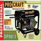 Генератори дизельні PROCRAFT Генератор дизельний (ТРИФАЗНИЙ) DP80/3 UNIVERSAL