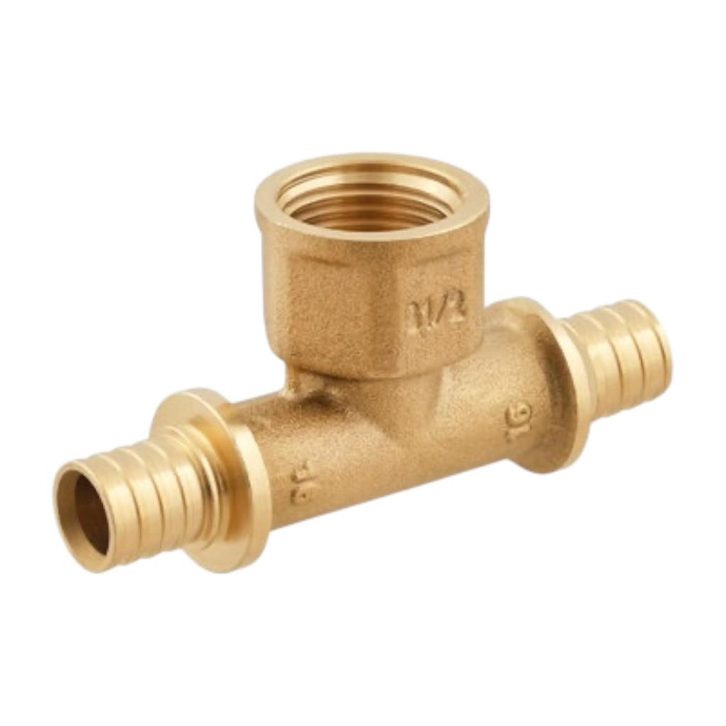 Push-фітінги для Pex труб Raftec Трійник натяжний з РВ Ø16x1/2xØ16