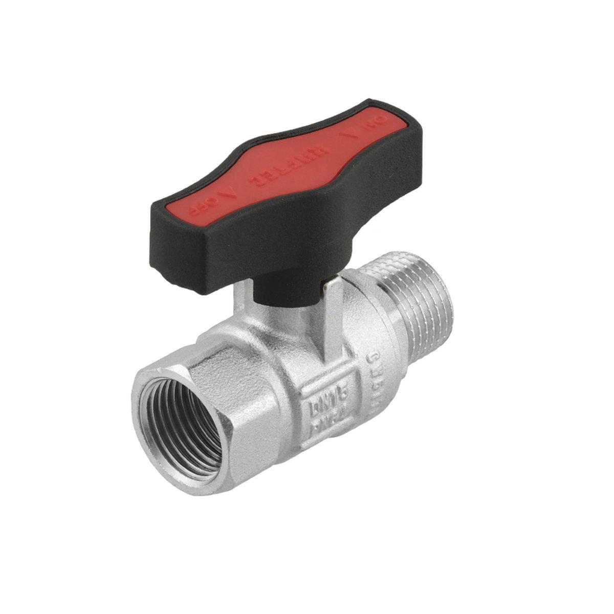 Крани серії Gold Raftec GOLD Кран кульовий DN15 PN64 (1/2) В/З чорний метелик GRDV01