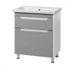 Тумбы с умывальниками UVVIS Тумба Valencia NEW grey ТНБ-2 Д 70 с умывальником КОМО 44342