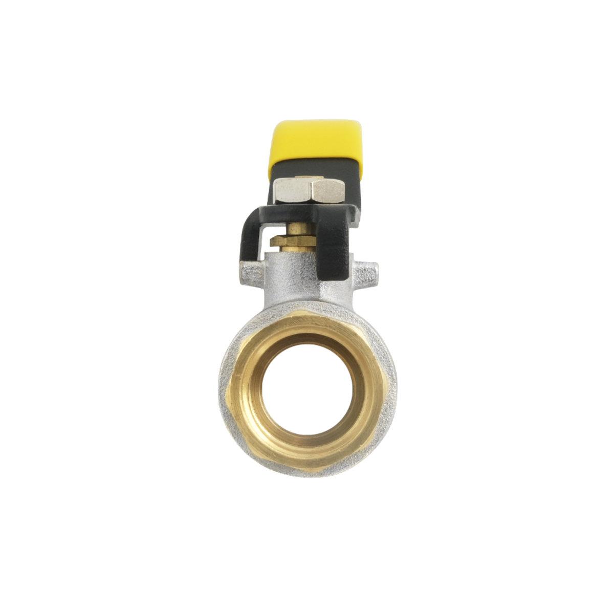 Краны серии Yellow Raftec YELLOW Кран шаровой DN15 (1/2) Н/В желтая ручка GRH11