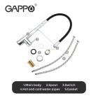 Змішувачі для кухні GAPPO G4398-15 Змішувач для кухні під фільтр (чорний/хром)