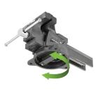 Тиски слесарные INTERTOOL Тиски слесарные поворотные 150мм, 9,6кг HT-0083