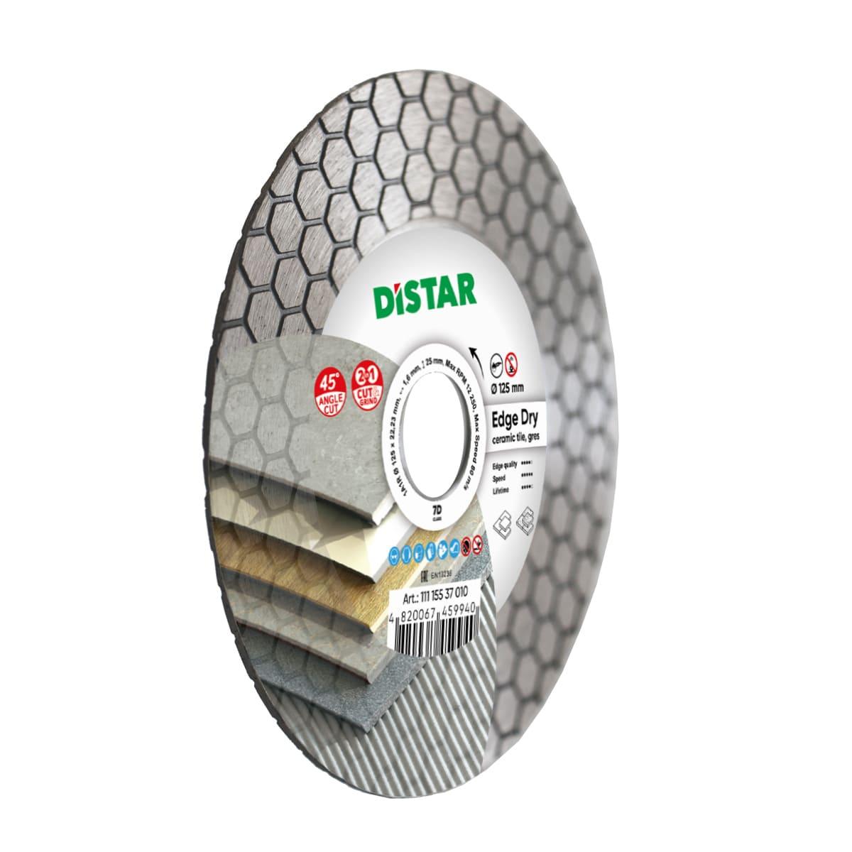 Диски алмазные DISTAR 1A1R EDGE DRY Диск алмазный 125x1,6/1,2x25x22,23мм. 11115537010