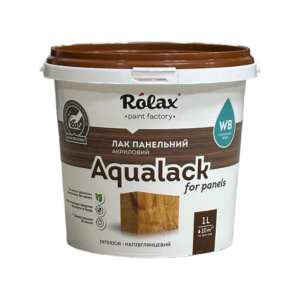 Лаки ROLAX AQUALACK PANEL Лак акриловий панельний 1л. (напівглянцевий)