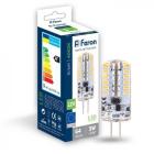 LED-Лампи Feron LED-Лампа 12v 3W 4000K G4 LB-422