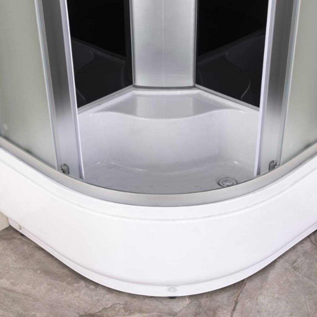 Душові бокси MIXXUS STRONG SBH01-90x90x215-GR SATIN Душовий бокс з гідромасажем 90*90мм. (високий піддон) (MI6889)