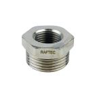 Фітінги різьбові нікельовані Nickel Raftec Футорка 15з*8в (1/2З-1/4В) нікель F01001