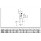 Запорная арматура Raftec Кран угловой с вентильным запорн. элементом 1/2х 3/4 VBE 0102